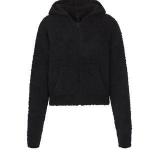 Skims Cozy Knit Zip Up Hoodie